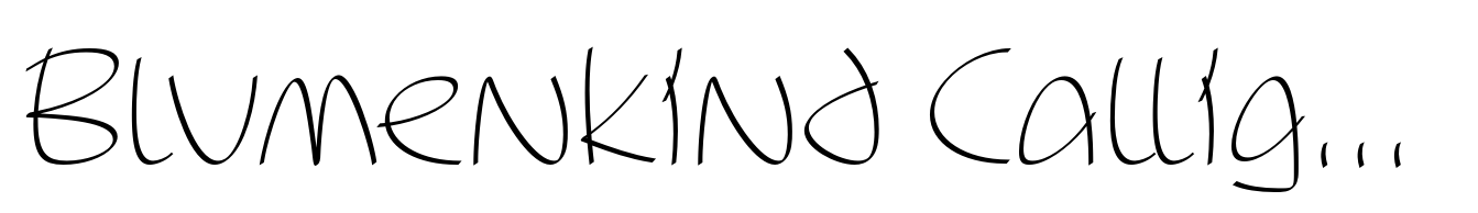 Blumenkind Calligraphic